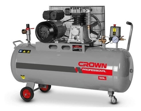 Compresora Crown 100L - 2.0HP