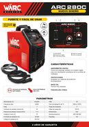 Maquina de soldar Inversora WARC ARC280C