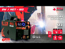 BW/MET-160 SOLDADORA INDUSTRIAL MULTIPROCESO – INVERTER 160 /3 EN 1 –  MIG, FLUX, TIG LIFT  Y  MMA