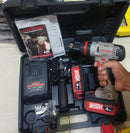 Atornillador Inalambrico con Percutor Crown 20V MAX 4Amp + 2 baterías