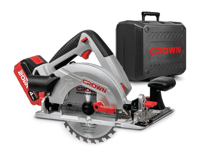 Sierra Circular Recargable Crown 20V MAX + 2 baterías