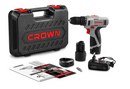 Atornillador Inalambrico Crown 12V + 2 baterías